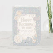 Carte Anniversaire de whisky écossais (Dos)