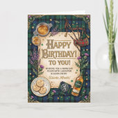 Carte Anniversaire de whisky écossais (Devant)