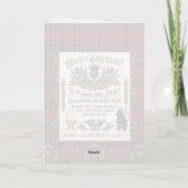 Carte Anniversaire de whisky écossais (Dos)