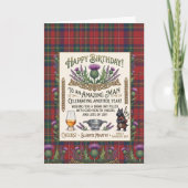 Carte Anniversaire de whisky écossais (Devant)
