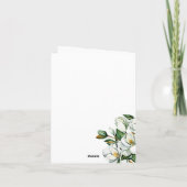 Carte Anniversaire de White Magnolia (Dos)