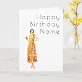 Carte Anniversaire de Woman Deco (Fleur jaune)