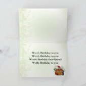 Carte Anniversaire de Woofy au cher ami (Intérieur)