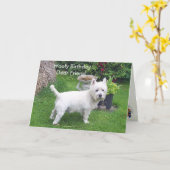 Carte Anniversaire de Woofy au cher ami (Fleur jaune)