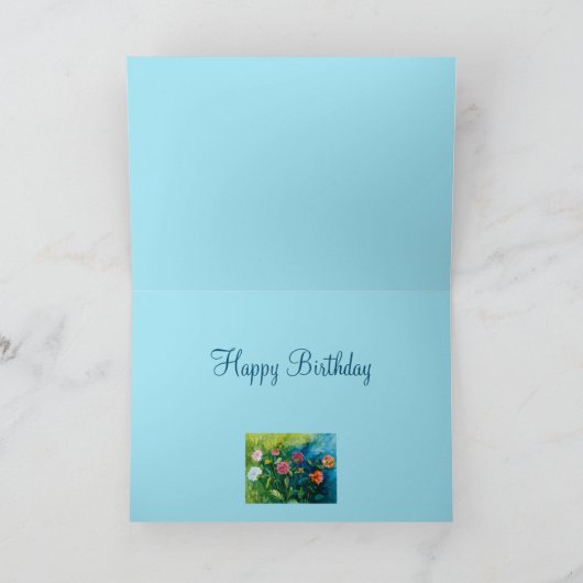 Carte Anniversaire de Zinnia (Intérieur)