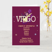 Carte Anniversaire de zodiaque de Vierge (Fleur jaune)