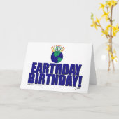 Carte Anniversaire d'Earthday (Fleur jaune)