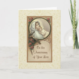 Carte Anniversaire Décès Perte Vierge Marie Jésus