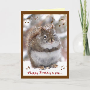 Cadeaux Joyeux Anniversaire Ecureuil Zazzle Be