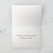 Carte Anniversaire Deer Antler Bouquet (Intérieur)