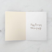 Carte Anniversaire Deer Antler Bouquet d'automne (Intérieur)