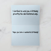 Carte Anniversaire démodé d'ordinateur (Intérieur)