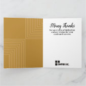 Carte anniversaire d'employé de jalon couleur pers (Intérieur)