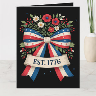 Carte Anniversaire des 250 ans de l'Amérique