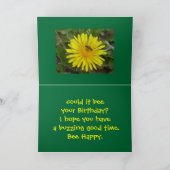 Carte Anniversaire Des Abeilles Pour Tous (Intérieur)