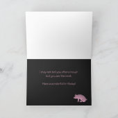 Carte Anniversaire des amateurs de cochon (Intérieur)
