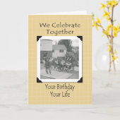 Carte Anniversaire des Amérindiens (Fleur jaune)