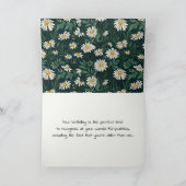 Carte Anniversaire des amis White Daisy Meadow (Intérieur)
