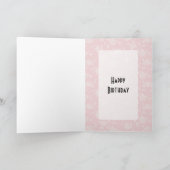 Carte Anniversaire des années 1950 (Intérieur)