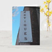 Carte Anniversaire des Antiquités (Fleur jaune)