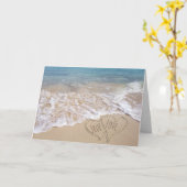 Carte Anniversaire des Beach Hearts (Fleur jaune)