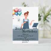 Carte Anniversaire des caissiers (Debout devant)