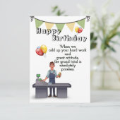 Carte Anniversaire des caissiers (Debout devant)