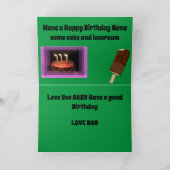 Carte Anniversaire des chevaux (Intérieur)