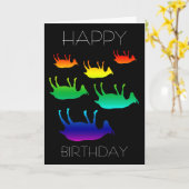 Carte Anniversaire des chèvres évanouies (Fleur jaune)