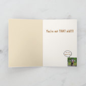 Carte Anniversaire des commérages de chèvre (Intérieur)