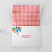 Carte Anniversaire des cuvettes de mixage rétro (Intérieur)