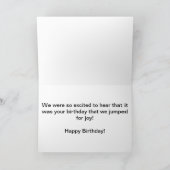 Carte Anniversaire des dauphins bleus (Intérieur)