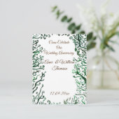 Carte Anniversaire des éléments botaniques (Debout devant)