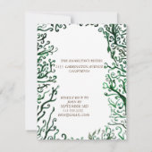 Carte Anniversaire des éléments botaniques (Dos)