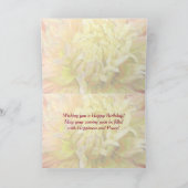 Carte Anniversaire des fleurs de dahlia (Intérieur)