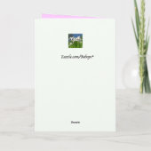 Carte Anniversaire des fleurs de Rhododendron (Dos)