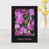Carte Anniversaire des fleurs de Rhododendron (Fleur jaune)