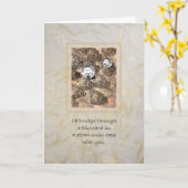 Carte Anniversaire Des Gens De Neige (Fleur jaune)