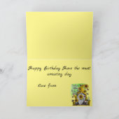 Carte Anniversaire des Gnomes de tournesol (Intérieur)
