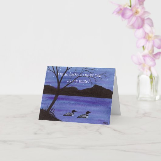 Carte Anniversaire des huons (Orchidée)