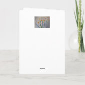 Carte Anniversaire des jonquilles Abstraites (Dos)