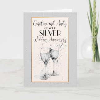 Carte Anniversaire des Lunettes de Champagne Aquar