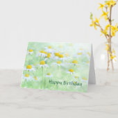 Carte Anniversaire des marguerites blanches jaunes (Fleur jaune)