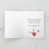 Carte Anniversaire des marguerites soeurs et canettes d' (Intérieur)