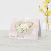 Carte Anniversaire des mariages à Seashell (Fleur jaune)