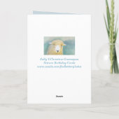 Carte Anniversaire des moutons doux (Dos)