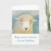 Carte Anniversaire des moutons doux (Devant)