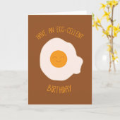 Carte Anniversaire des oeufs (Fleur jaune)