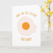 Carte Anniversaire des oeufs (Fleur jaune)