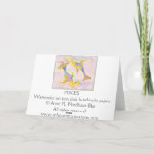 Carte Anniversaire des Pisces (Dos)